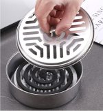 Khay đựng nhang muỗi inox có nắp đậy Tmark (Kiện 200 cái) - Ảnh 2