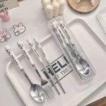 Bộ thìa đũa dĩa hộp nhựa trong suốt – Tiện lợi, an toàn, dễ mang theo (Kiện 200 bộ)