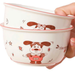 Bát sứ cún hồng size 4.5 (Kiện 120 cái)(Hàng nguyên kiện)