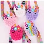 Túi đeo chéo popit cho bé nhiều màu (Kiện 100 cái)