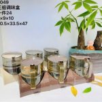 Set 3 gia vị nhựa tay cầm trong suốt (Kiện 24 bộ)