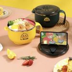 Tô ăn mì vịt vàng inox có giá đỡ điện thoại tiện lợi Tmark