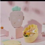 Hộp cơm hình cà rốt chia ngăn dễ thương Tmark (Kiện 60 cái)