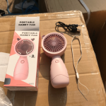 Quạt cầm tay kèm sạc tích điện chạy êm Tmark (Kiện 168 cái)