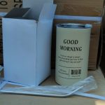 Cốc giữ nhiệt inox kèm ống hút 600ml Tmark - màu vàng sữa (Kiện 50 cái)