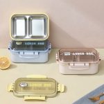 Hộp đựng cơm (không dùng điện), chất liệu lõi bằng thép không gỉ, vỏ bằng nhựa PP, KT: (22x15x8) cm