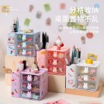 Kệ để bàn thỏ 3 tầng kèm ống bút (Kiện 60 cái)