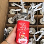 Chai dây thuỷ tinh khuyến mãi bọc da (Kiện 50 chai)(Hàng nguyên kiện)