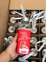 Chai dây thuỷ tinh khuyến mãi bọc da (Kiện 50 chai)(Hàng nguyên kiện)