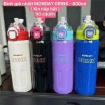 Bình giữ nhiệt Monday Drink 600ml Tmark (Kiện 50 cái)