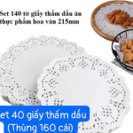 Set 40 giấy thấm dầu ăn hoa văn 215mm (Kiện 160 set)