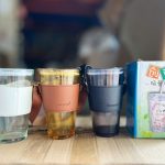 Cốc thuỷ tinh quai xách dây da (Kiện 58 cái) (Hàng nguyên kiện)