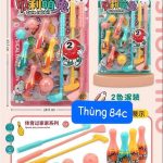 Đồ chơi - Bộ gậy đánh gofl thỏ dễ thương bằng nhựa mini Tmark (Kiện 84 cái)