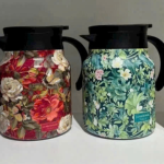 Bình trà Inox 1000ml mix hoa (Kiện 40 cái)