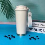 Ly giữ nhiệt 530ml trắng trơn chống tràn Tmark (Kiện 50 cái)