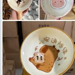 Thố sứ cầm tay hoạt hình ngẫu nhiên ( Kiện 120 cái) (Hàng Nguyên Kiện)