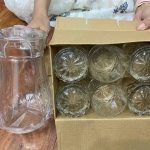 Bộ bình cốc thuỷ tinh ( Kiện 6 bộ)