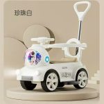 Đồ chơi: Xe chòi chân cho bé, có 4 bánh chất liệu: nhựa + sắt, có nhạc, dùng pin, chiều cao yên 34cm.Model: 889 .KT: (53­ 73*28*36)cm+/­10%