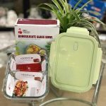 Hộp cơm thuỷ tinh tinh 2 ngăn ( kiện 24 hôp)