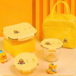 Set Hộp đựng cơm hình Vịt ( Kiện 8 bộ )