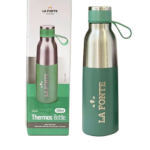 La Fronte- Bình giữ nhiệt 500ml inox 304- màu xanh lá mix bạc (Kiện 50 cái)