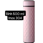 La Fronte- Bình giữ nhiệt 500ml inox 304- màu hồng (Kiện 50 cái)