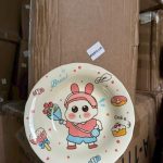 Đĩa sứ hoạt hình shin YBP001 ( Kiện 64 cái) ( hàng nguyên kiện)