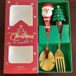 Set 2 thìa vàng Noel ( kiện 200 set) ( Hàng Nguyên kiện)