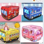 Gift_Đồ chơi trẻ em bằng vải bạt: lều hình ô tô, không dùng oin, model: 1220,1223,1224,1227