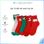 Set 10 đôi tất noel cho bé họa tiết nổi bật (kiện 100 set)