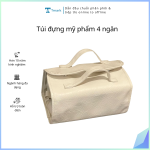 Túi đựng mỹ phẩm cá nhân gấp gọn 4 ngăn ( Kiện 100 cái)