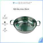 Nồi lẩu inox 26cm (Kiện 50 cái)