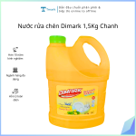 Nước rửa chén Dimark 1,5Kg Chanh (Kiện 10 can)