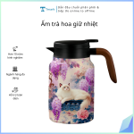 Ấm trà hoa giữ nhiệt (Kiện 30 cái)