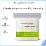 Bông tẩy trang MNS 180 miếng hình vuông ( kiện 100 gói )