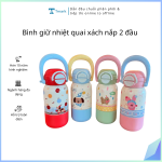 Bình giữ nhiệt quai xách nắp 2 đầu (Kiện 50 cái)