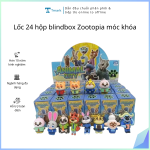 Lốc 24 hộp blindbox Zootopia móc khóa hottend làm quà tặng
