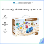 Đồ chơi - Hộp xếp hình đường ray 65 chi tiết ( kiện 36 bộ)