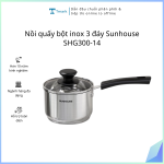 Nồi quấy bột inox 3 đáy Sunhouse SHG300-14