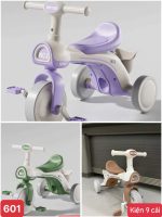 Xe chòi 3 bánh kết hợp bàn đạp cho bé (kiện 9 cái) - Ảnh 2