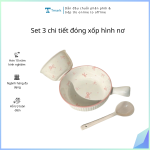 Set 3 chi tiết đóng xốp hình nơ (Kiện 36 set)