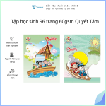 Tập học sinh 96 trang 60gsm Quyết Tâm (Kiện 500 quyển)