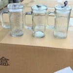 Cốc thuỷ tinh mix mẫu kèm ống hút ( Kiện 70 cái) ( Hàng nguyên kiện)