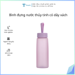 Bình đựng nước thủy tinh có dây xách (Kiện 80 cái)(Hàng nguyên kiện)