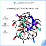 Đèn nháy quả nhót dài nhiều màu (Kiện 250 cái)