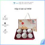 Hộp 6 bát sứ HKM ( Kiện 100 hộp)