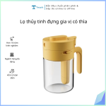 Lọ thủy tinh đựng gia vị có thìa (kiện 100 cái)