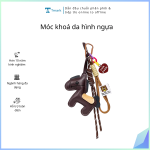 Móc khoá da hình ngựa ( kiện 100 cái)