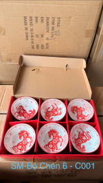 Set 6 chén con ngựa (Kiện 20 bộ) (Hàng nguyên kiện) - Ảnh 2