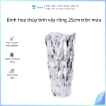 Bình hoa thủy tinh vẩy rồng 25cm trộn màu (Kiện 12 cái)